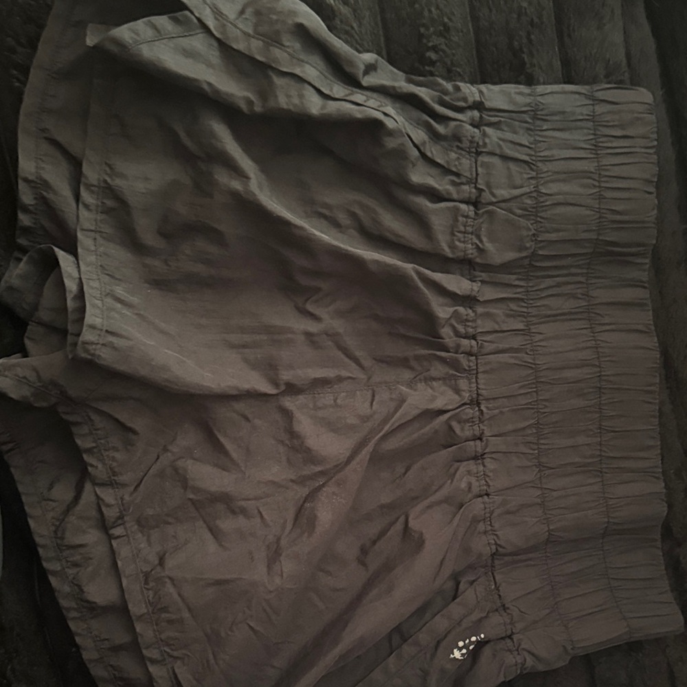 Black Smocked free people movement shorts